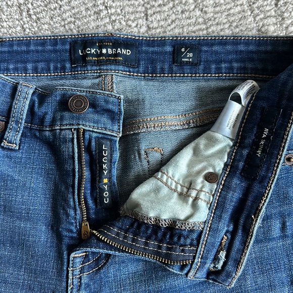 Lucky Brand Ava so 6/28 Ankle Mid Rise Stretch Women’s Denim Jeans - Picture 2 of 5